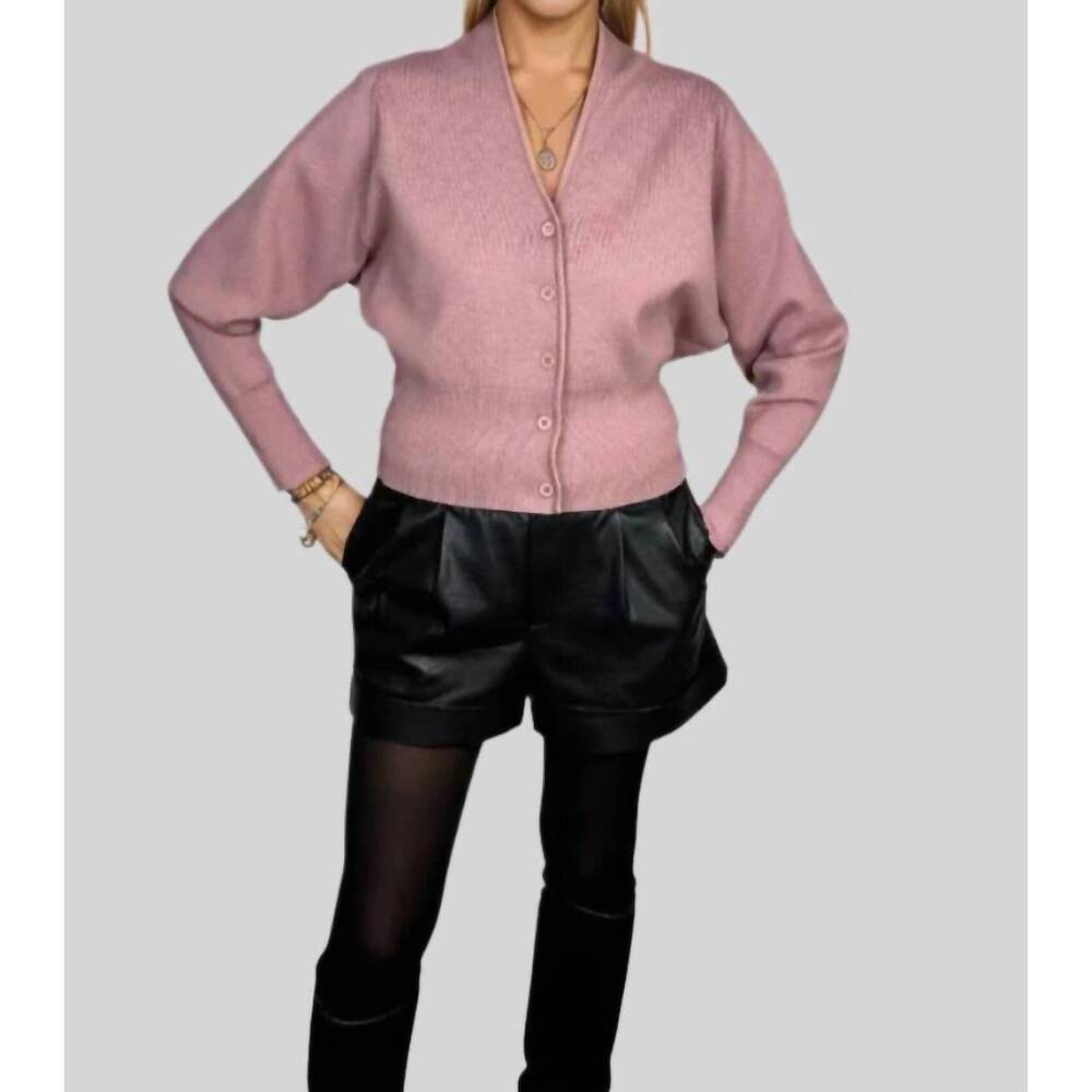 NEW PAOLA BERNARDI sophia cardigan in rose